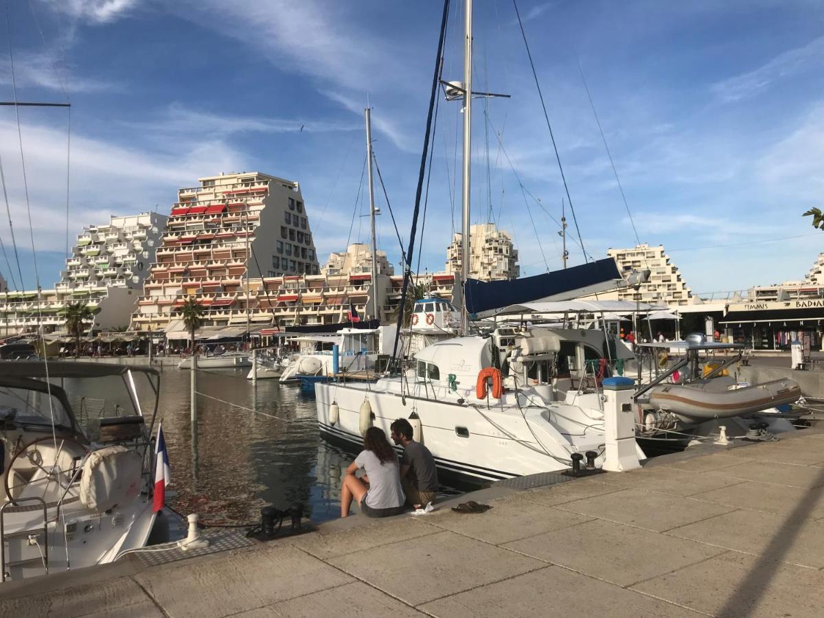 Studio 2-3 Pers Parking Clim Vue Port Et Mer La Grande-Motte Kültér fotó
